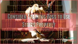 consider training dogs to use stairs properly