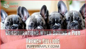 considerations when buying a pied french bulldog