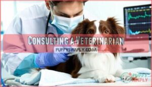 consulting a veterinarian