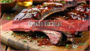 cooked rib meat