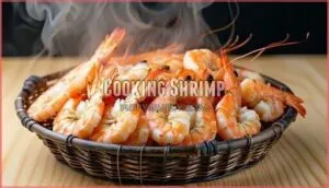 cooking shrimp