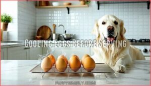 cooling eggs before serving