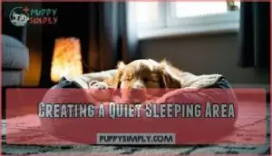 creating a quiet sleeping area