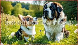 cross-breeding of the saint bernard