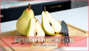 cutting and removing seeds