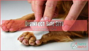 disinfect bite site