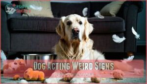 dog acting weird signs