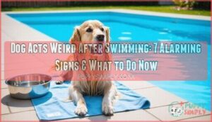 dog acts weird after swimming
