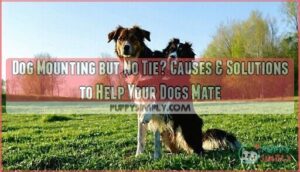 dog mounting but no tie