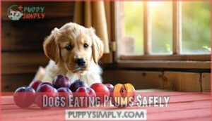 dogs eating plums safely