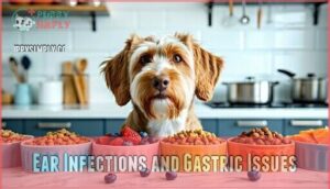 ear infections and gastric issues