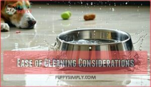 ease of cleaning considerations