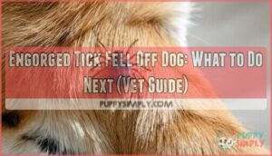 engorged tick fell off dog