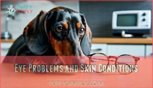 eye problems and skin conditions