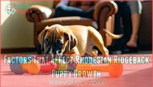 factors that affect rhodesian ridgeback puppy growth