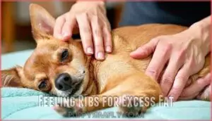 feeling ribs for excess fat