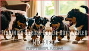 finding a border collie rottweiler mix puppy