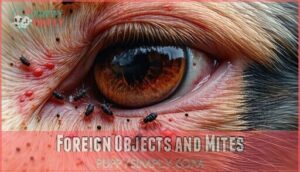 foreign objects and mites