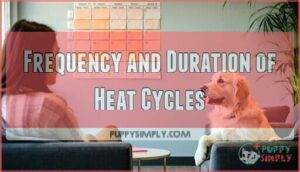 frequency and duration of heat cycles