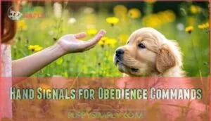 hand signals for obedience commands