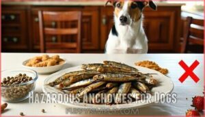 hazardous anchovies for dogs