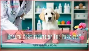 health certificate of the parents