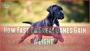 how fast do great danes gain weight