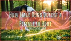 how male dogs detect a female in heat