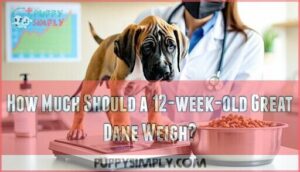 how much should a 12-week-old great dane weigh