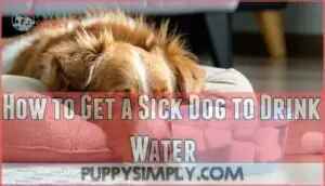 how to get a sick dog to drink water