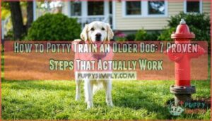 how to potty train an older dog