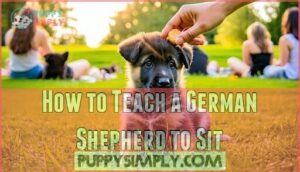 how to teach a german shepherd to sit