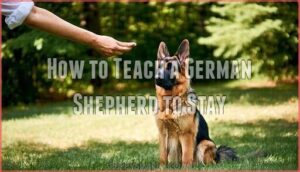 how to teach a german shepherd to stay