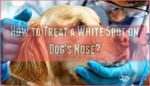 how to treat a white spot on dog's nose