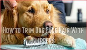 how to trim dog face hair with clippers