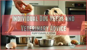 individual dog needs and veterinary advice