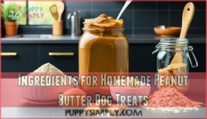 ingredients for homemade peanut butter dog treats