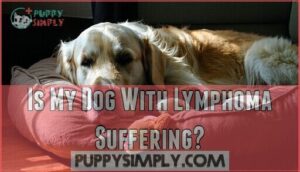 is my dog with lymphoma suffering