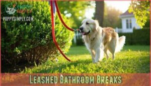 leashed bathroom breaks
