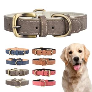 Leather Dog Collar for Small B09P1KBNR8