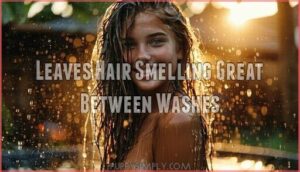 leaves hair smelling great between washes