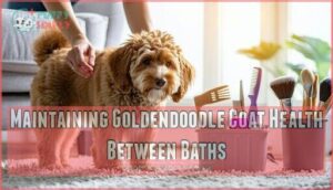 maintaining goldendoodle coat health between baths
