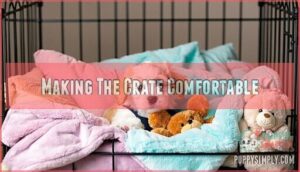 making the crate comfortable