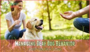 managing deaf dog behavior