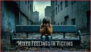 mixed feelings in victims