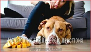 monitoring for allergic reactions