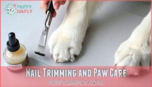 nail trimming and paw care