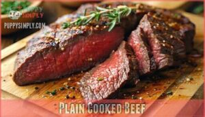 plain cooked beef