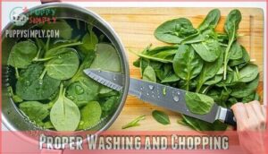 proper washing and chopping