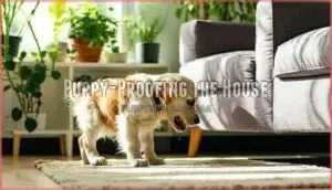 puppy-proofing the house